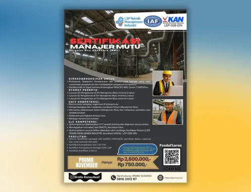 Promosi Akhir Tahun 2025 : Sertifikasi Manajer Mutu