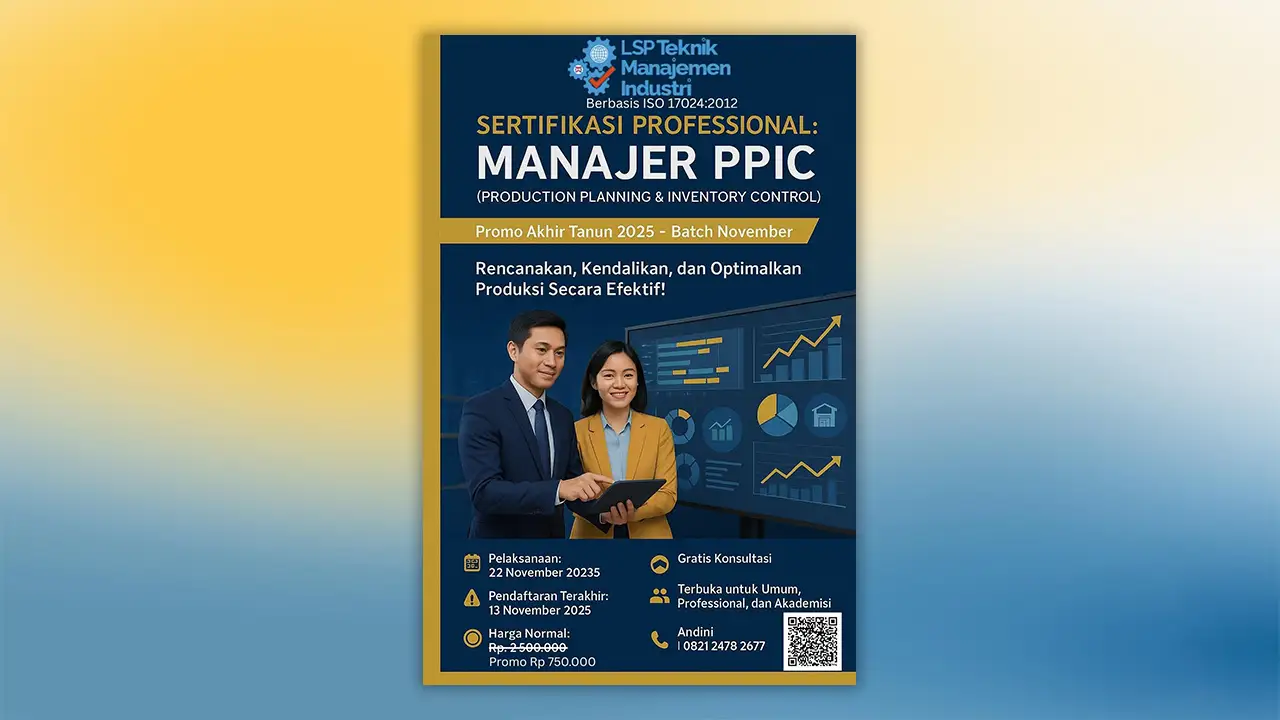 PROMO AKHIR TAHUN 2025 : SERTIFIKASI MANAJER PPIC