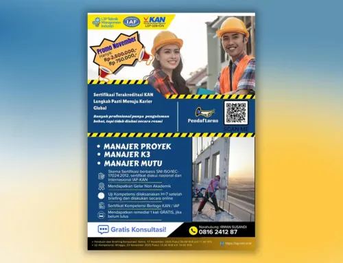 Promosi Akhir Tahun 2025 : Sertifikasi Manajer Proyek, Manajer K3, Manajer Mutu