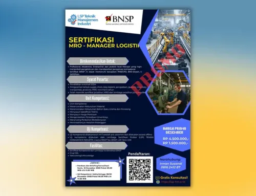 Promosi Akhir Tahun 2025 : sertifikasi MRO – MANAGER LOGISTIK