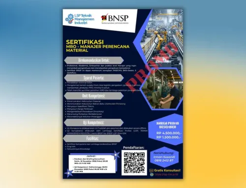 Promosi Akhir Tahun 2025 : sertifikasi MRO – MANAJER PERENCANA MATERIAL