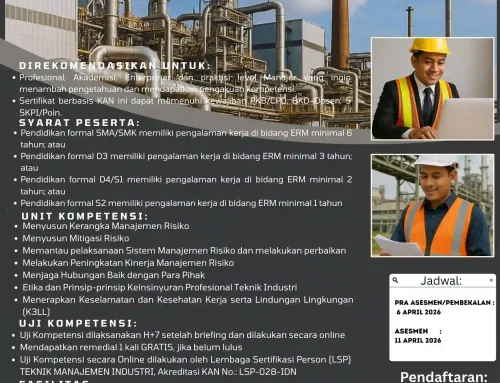 April 2026 : ENTERPRISE RISK MANAGEMENT MANAGER