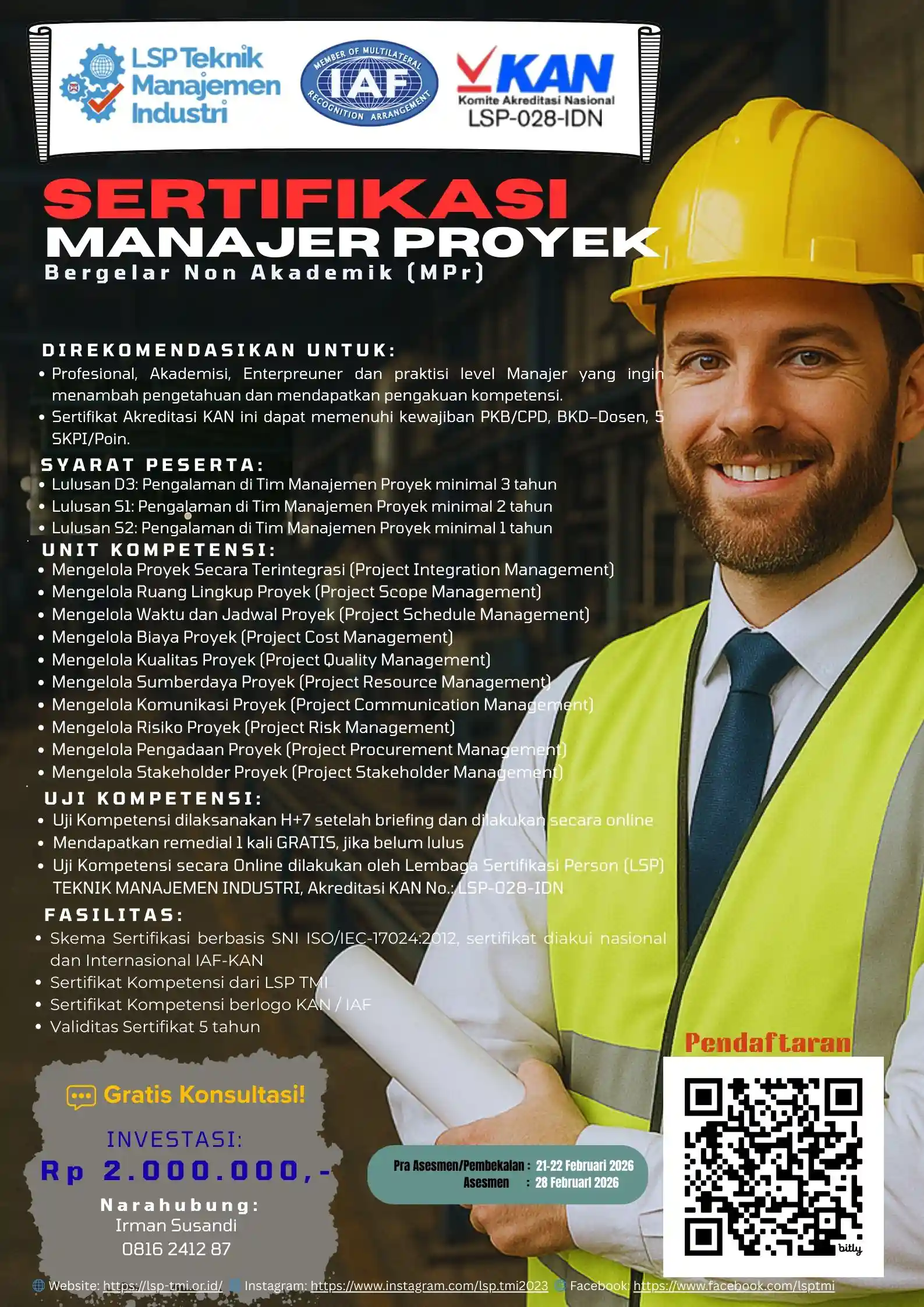 Februari 2026 : MANAJER PROYEK