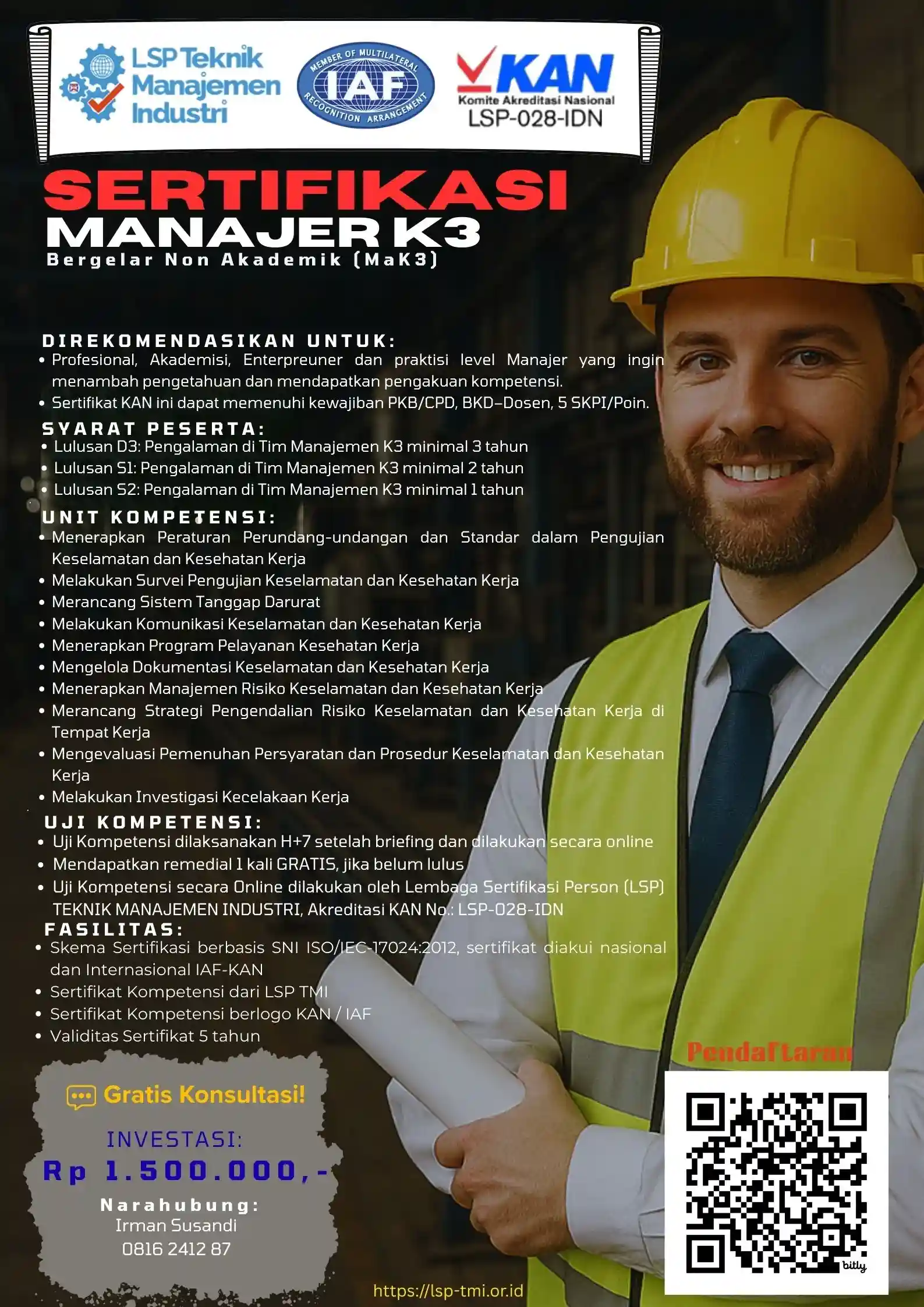 Promo Januari 2026 : MANAJER K3