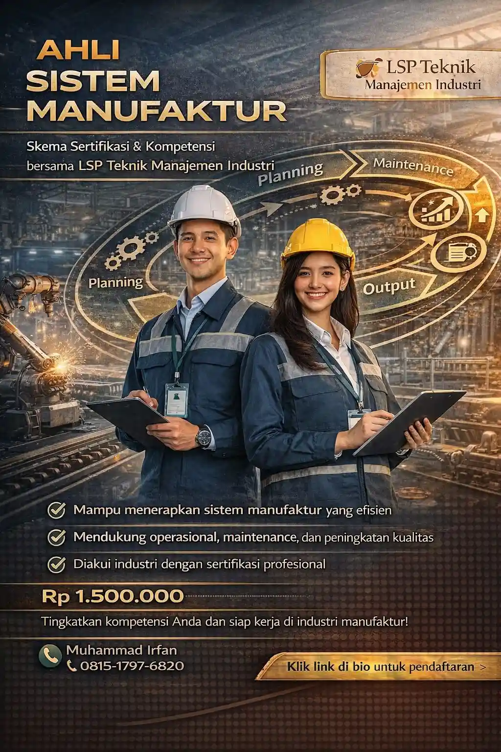 Promo Januari 2026 : SERTIFIKAT AHLI SISTEM MANUFAKTUR