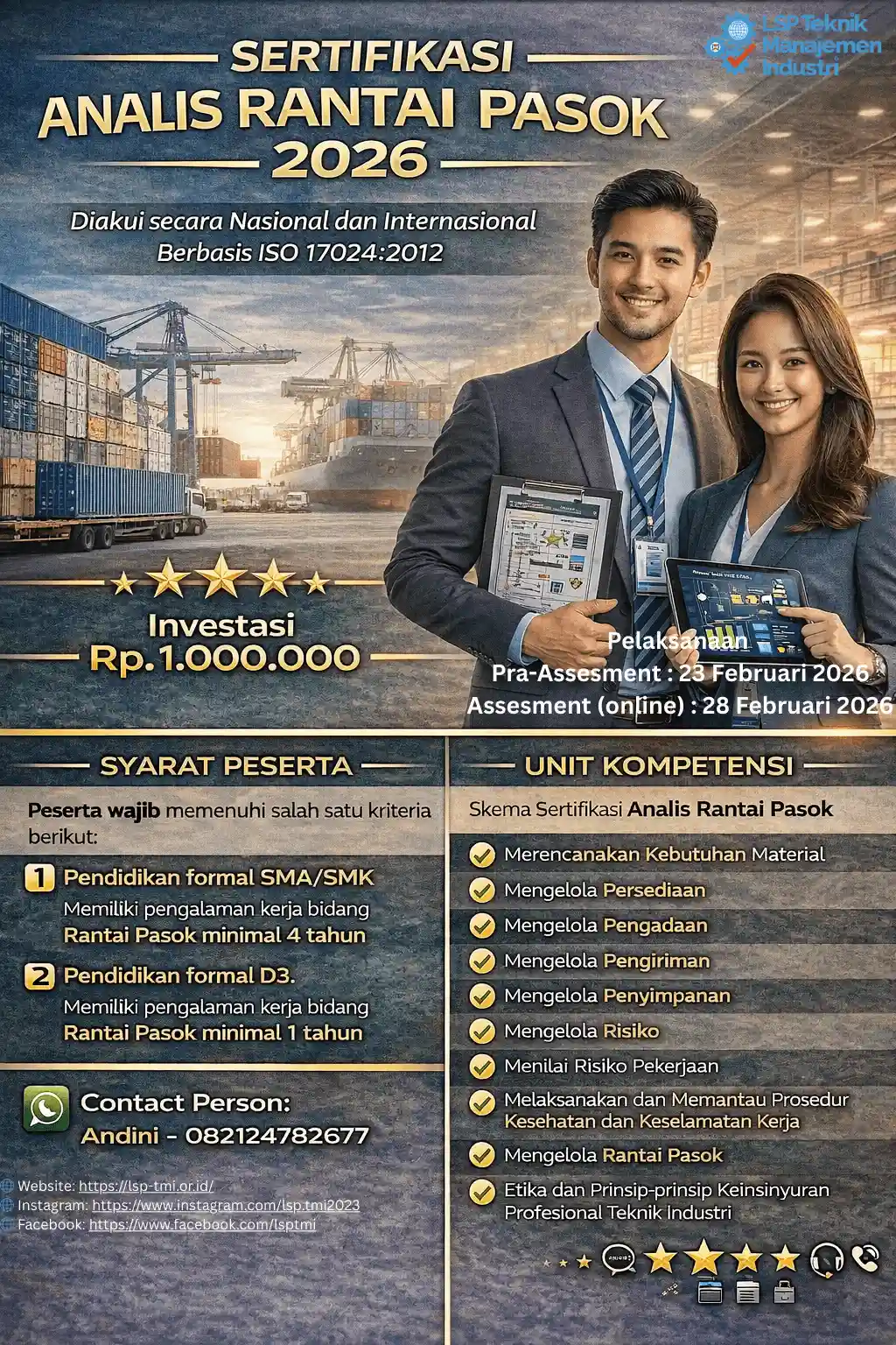 Februari 2026:  ANALIS RANTAI PASOK