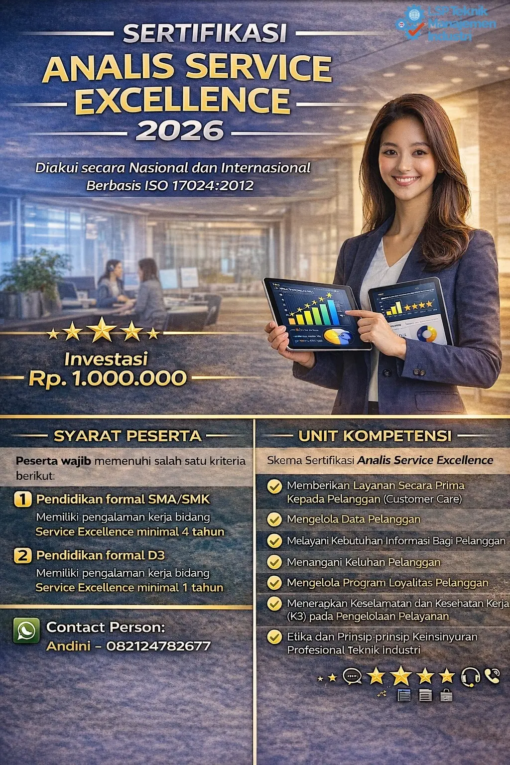 SERTIFIKASI ANALIS SERVICE EXCELLENCE 2026