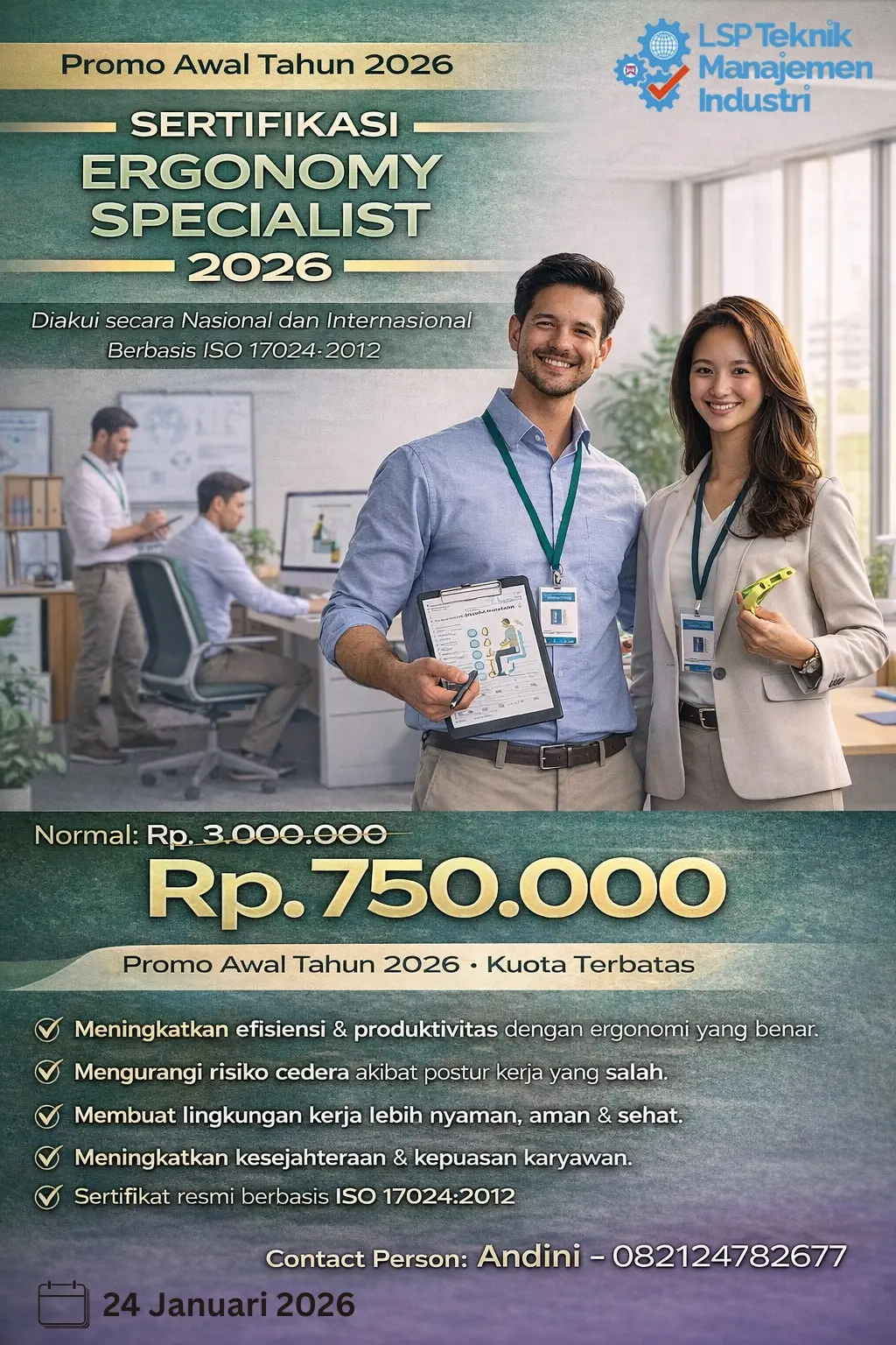 Promo Januari 2026 : Ergonomy Specialist