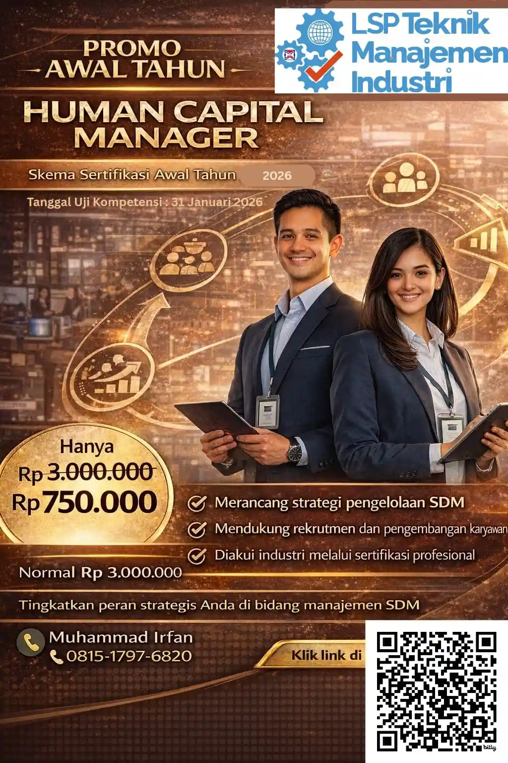 PROMO AWAL TAHUN 2026 SERTIFIKASI HUMAN CAPITAL MANAGER