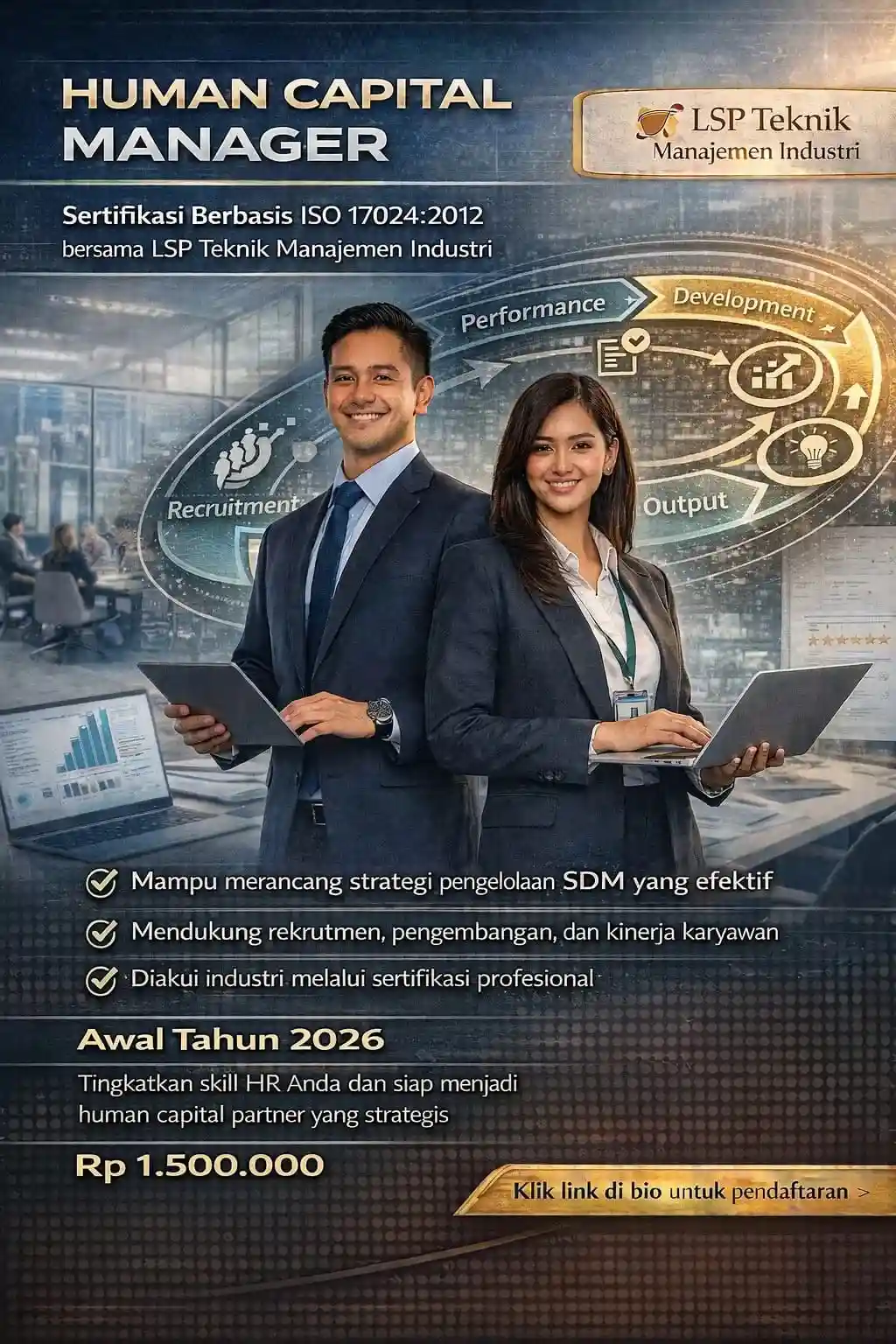 Promo Januari 2026 : SERTIFIKASI HUMAN CAPITAL MANAGER