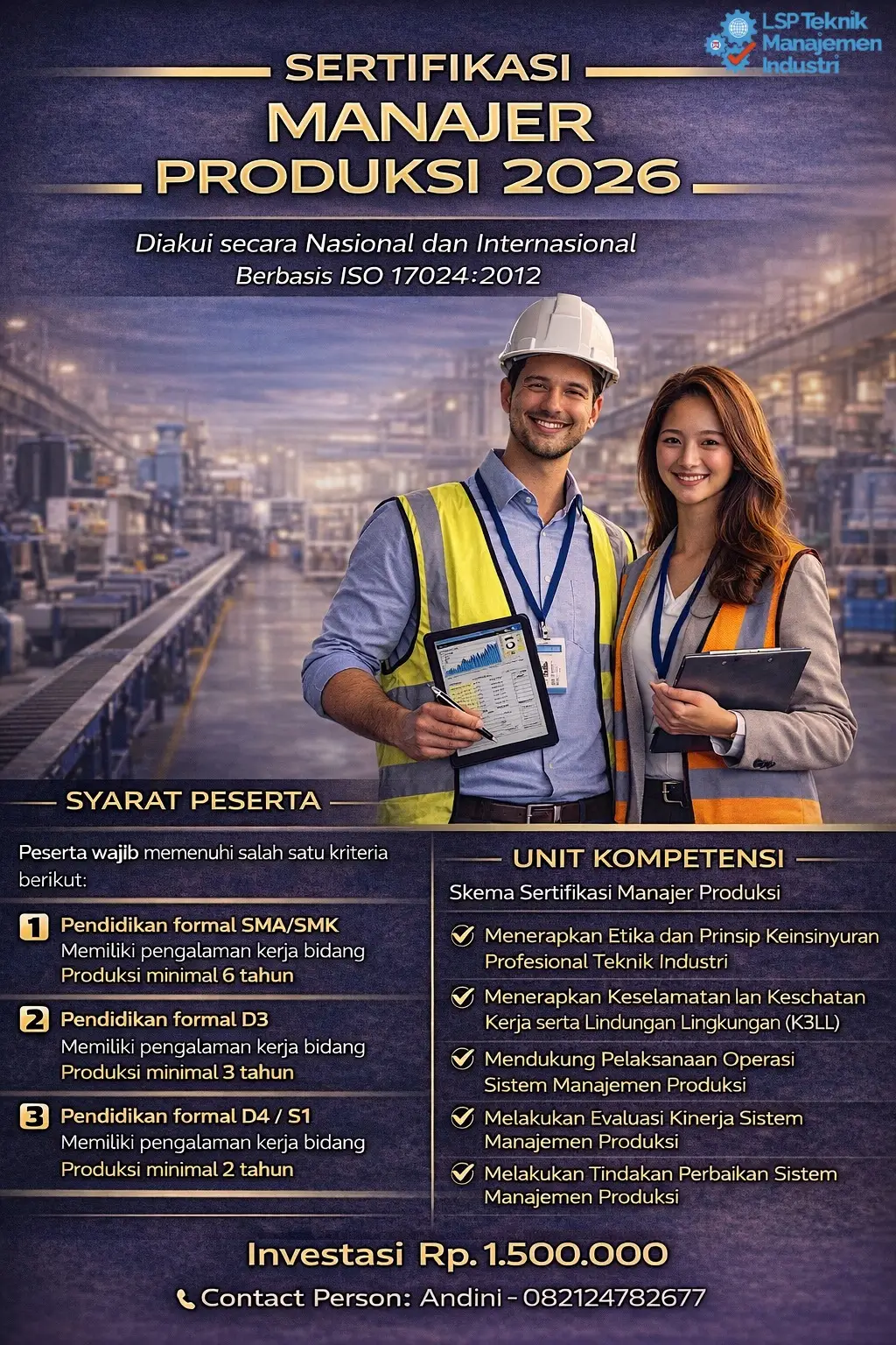 SERTIFIKASI MANAJER PRODUKSI 2026