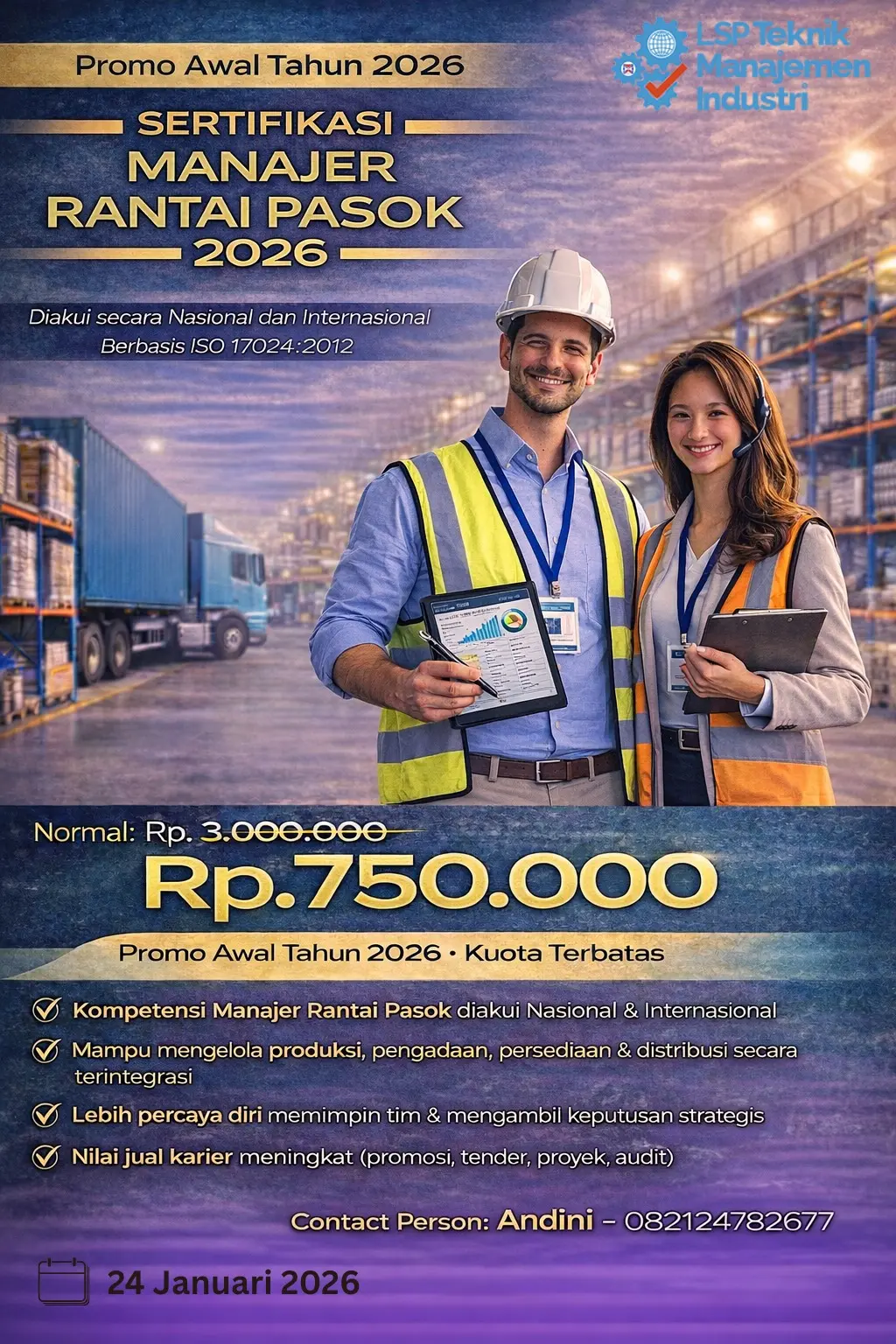 Promo Januari 2026 : Manajer Rantai Pasok