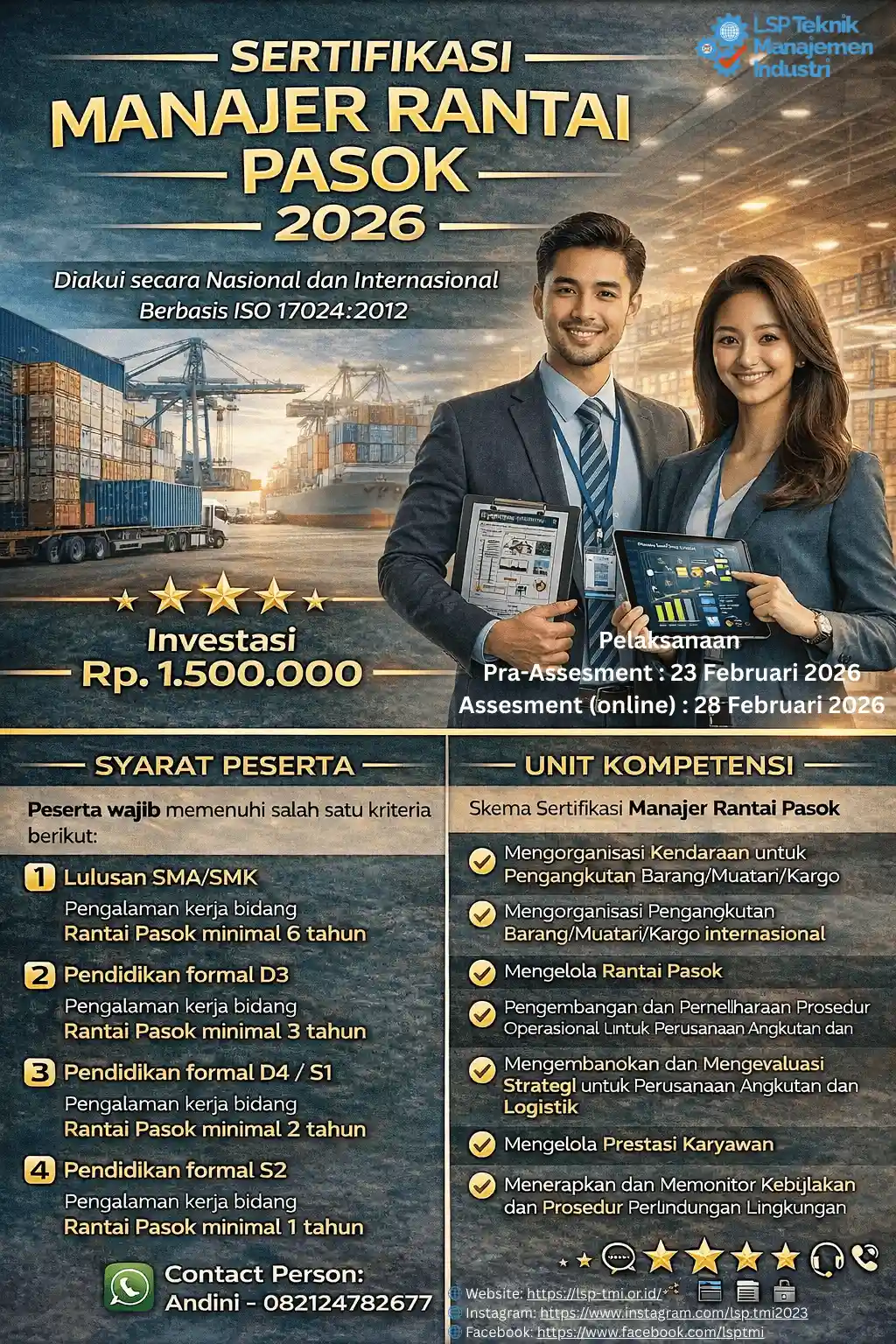 Februari 2026 : Manajer Rantai Pasok