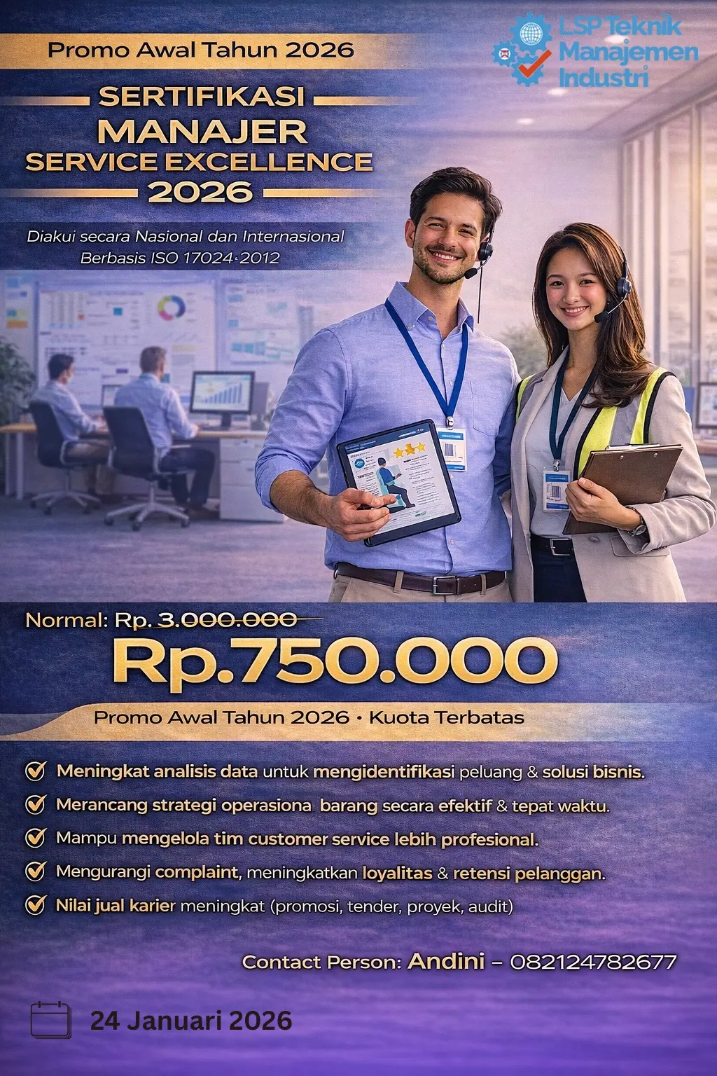 Promo Januari 2026 : Manajer Service Excellence