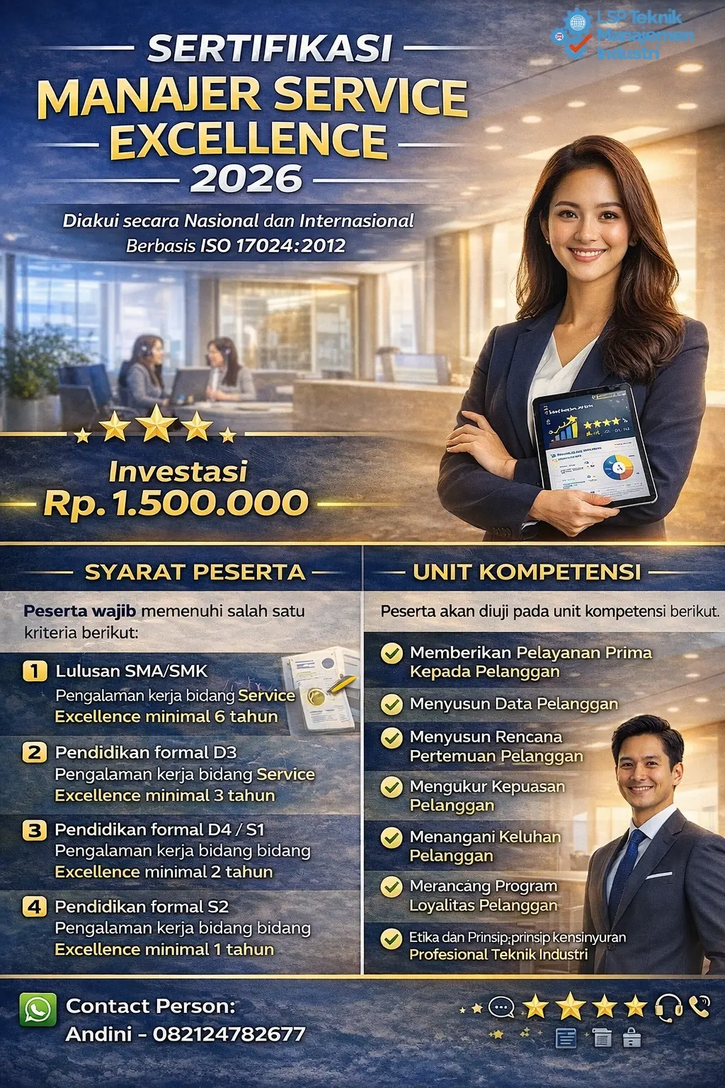 SERTIFIKASI MANAJER SERVICE EXCELLENCE 2026