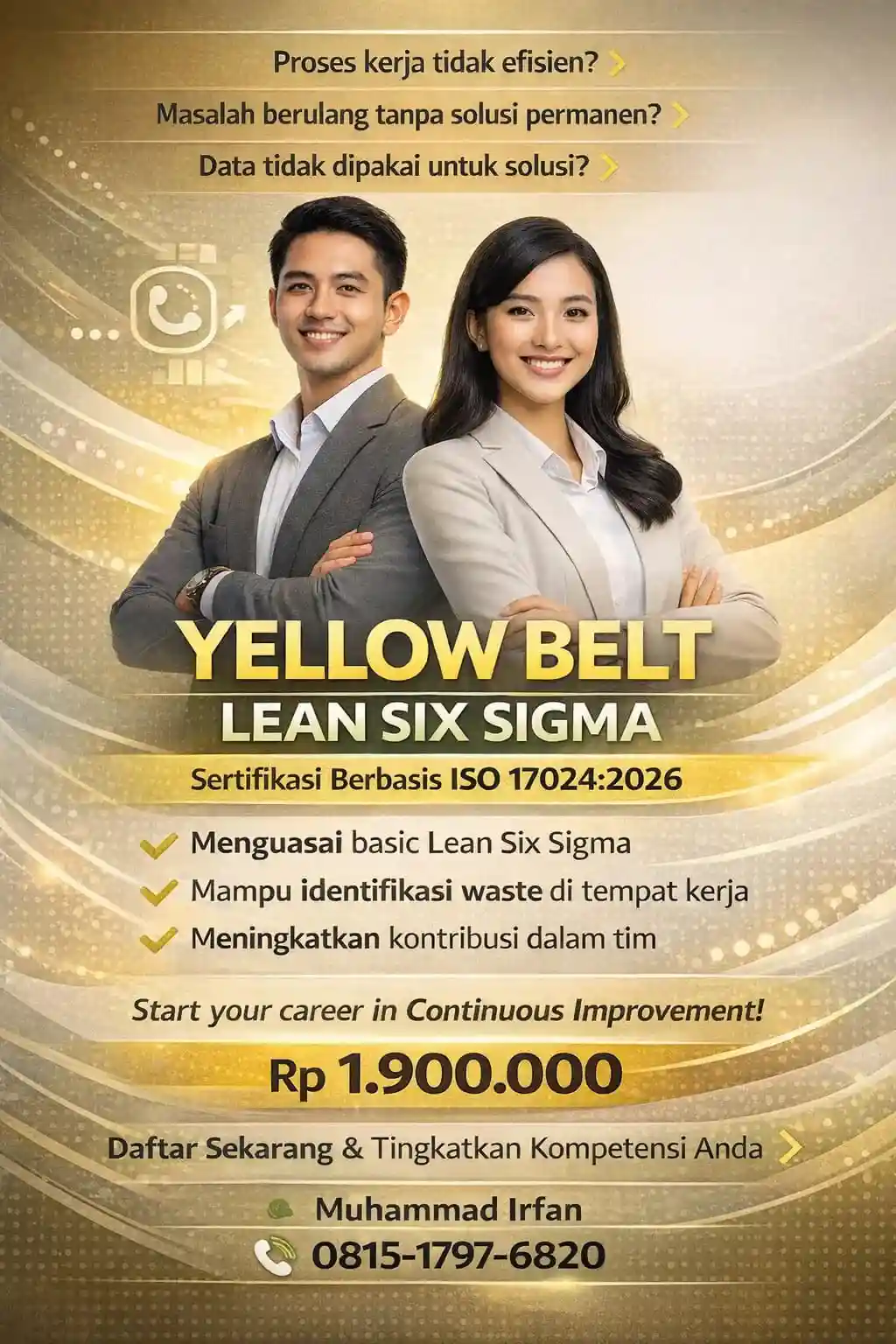 Promo Januari 2026 : YELLOW BELT LEAN SIX SIGMA
