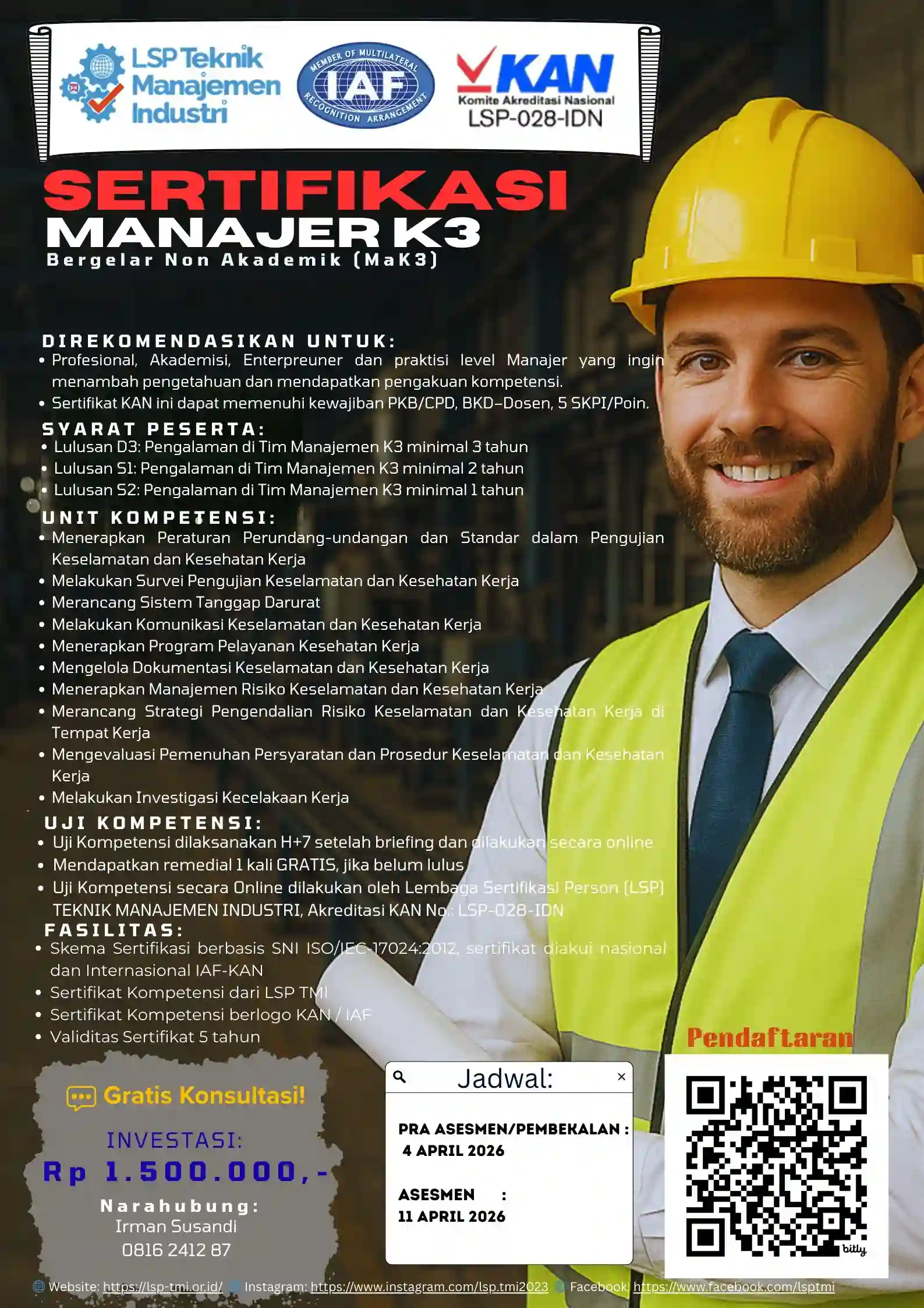 April 2026 : MANAJER K3