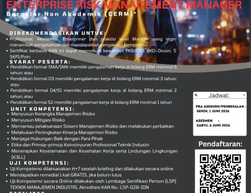 Juni 2026 : ENTERPRISE RISK MANAGEMENT MANAGER
