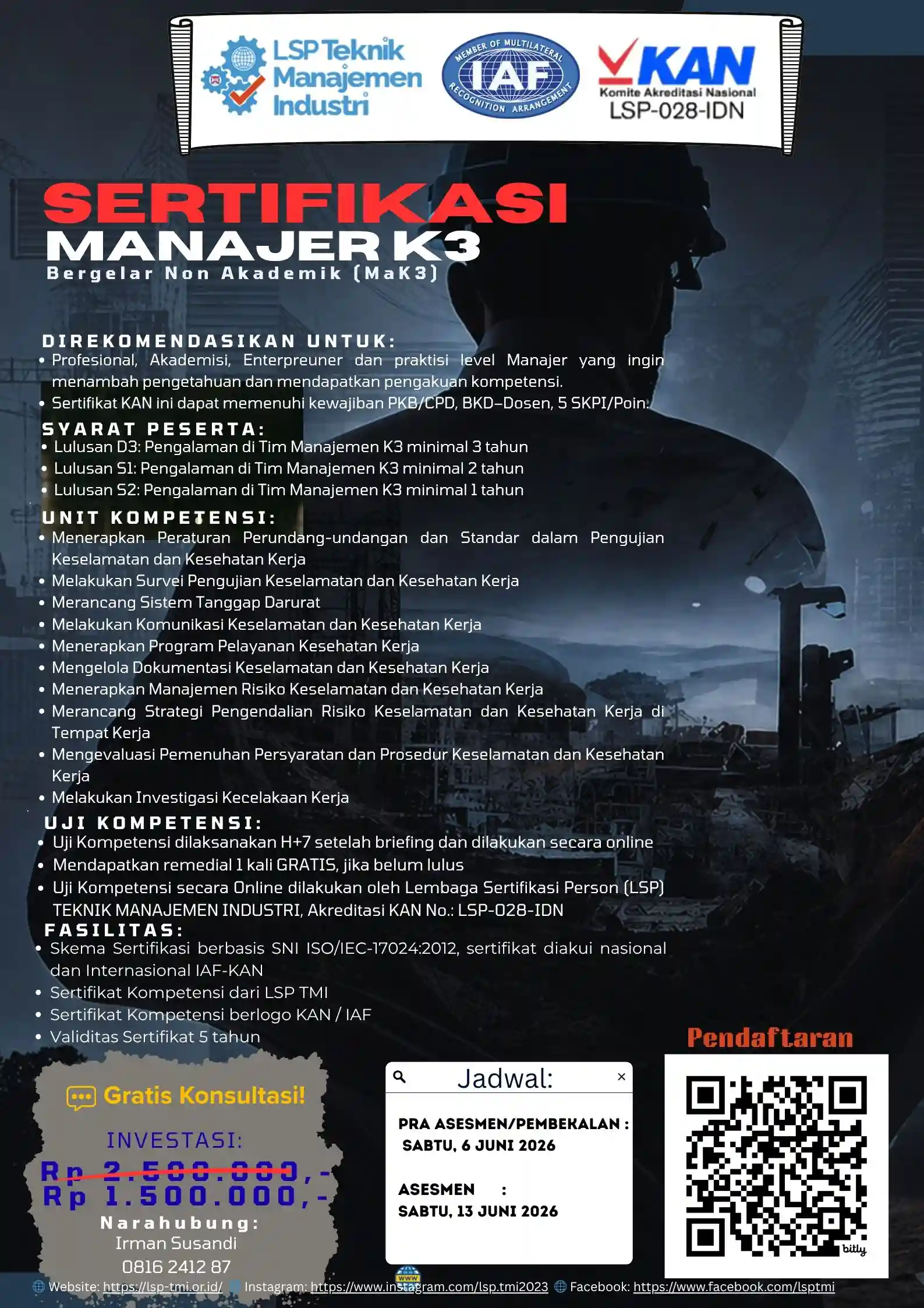 Juni 2026 : MANAJER K3