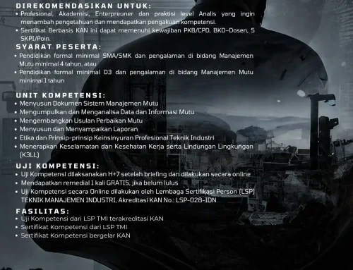 Juni 2026 : ANALIS MANAJEMEN MUTU