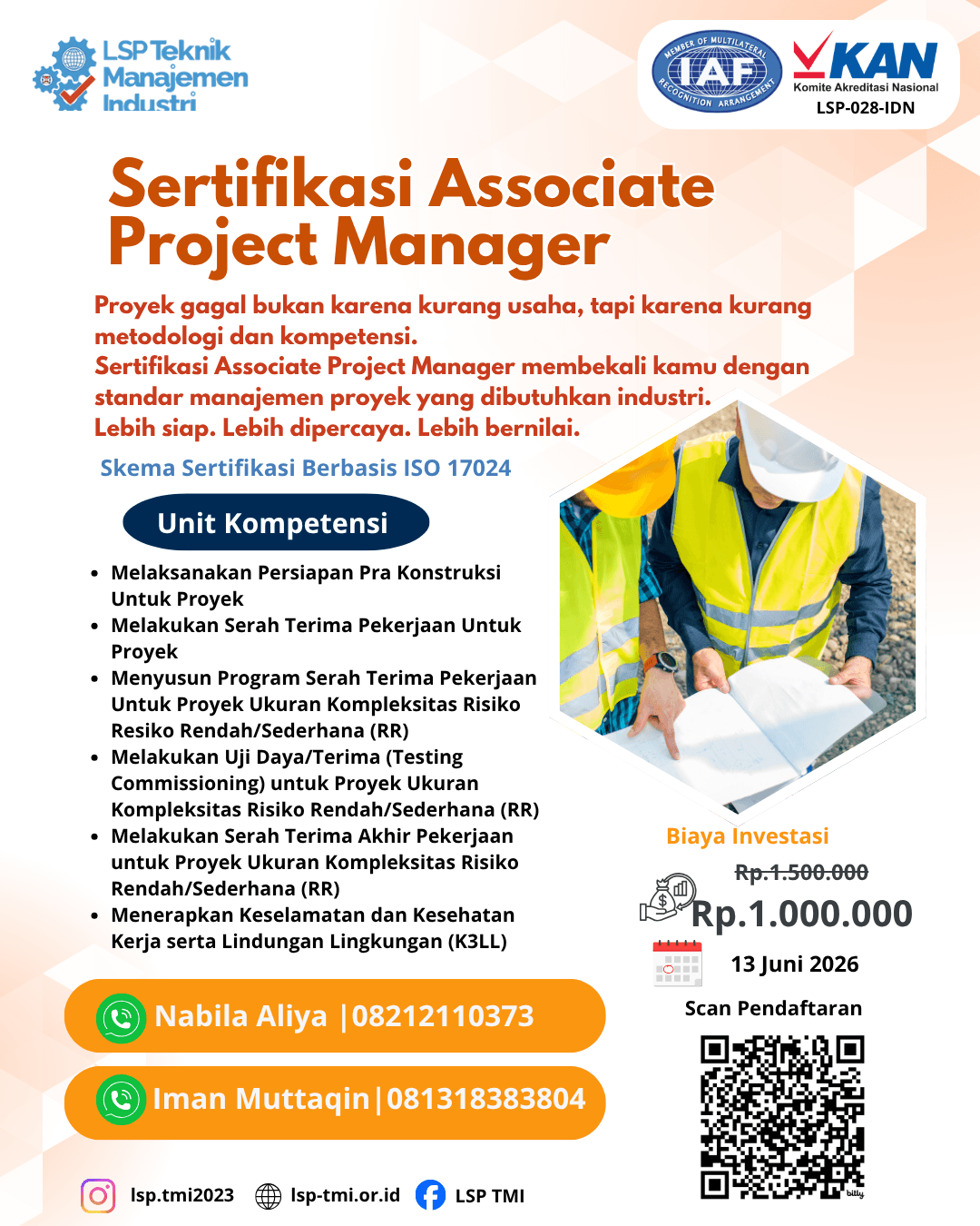 Juni 2026 : Sertifikasi Associate Project Manager