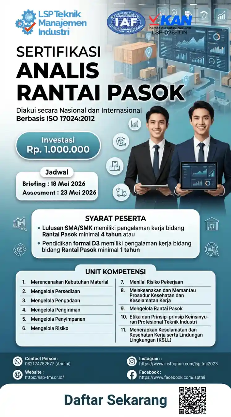 Mei 2026:  ANALIS RANTAI PASOK