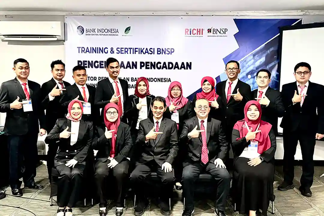 Sertifikasi BNSP Pengelolaan Pengadaan Kantor Perwakilan Bank Indonesia Sumatera Barat