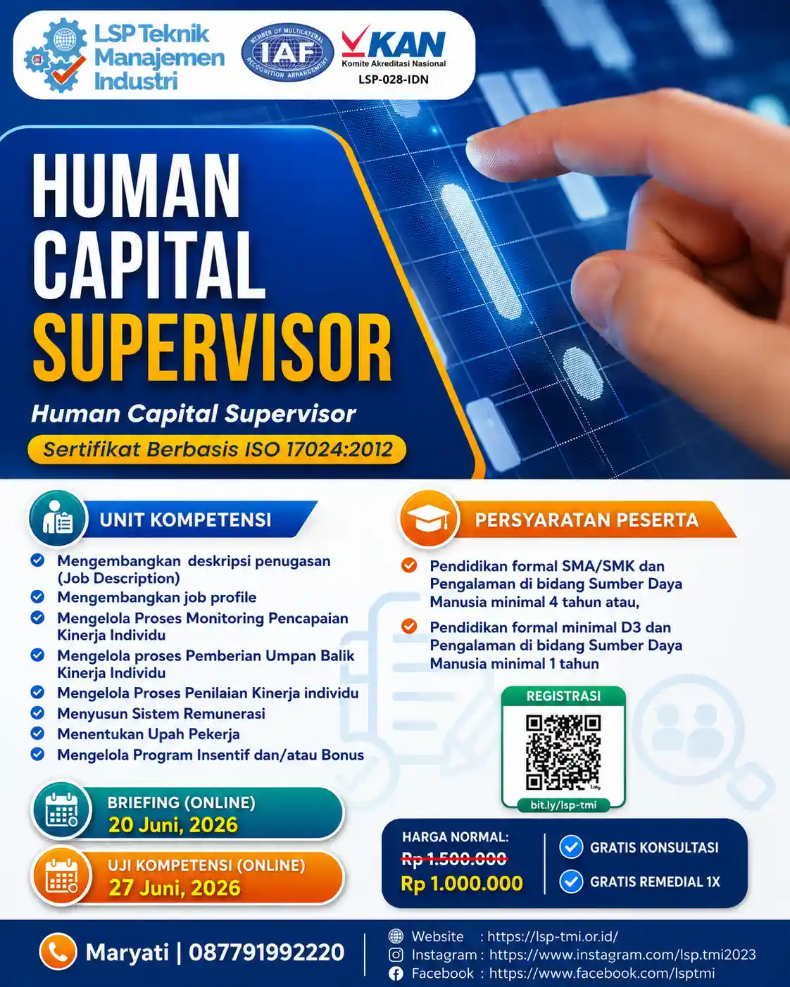 JUNI 2026 : HUMAN CAPITAL SUPERVISOR