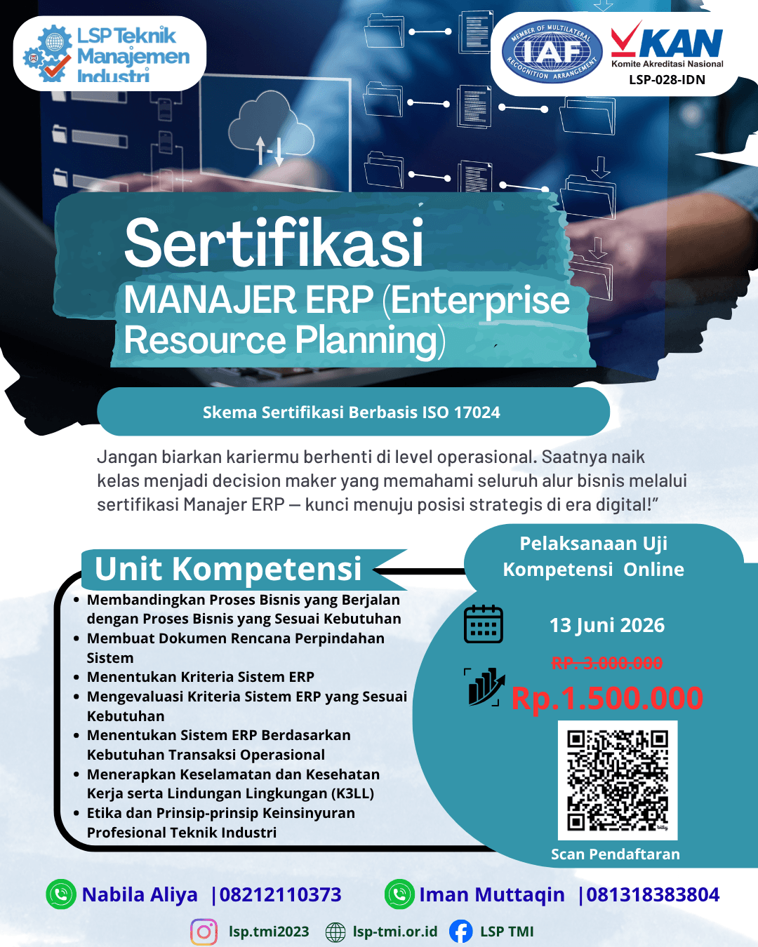 Juni 2026 : Manajer ERP (Enterprise Resource Planning)