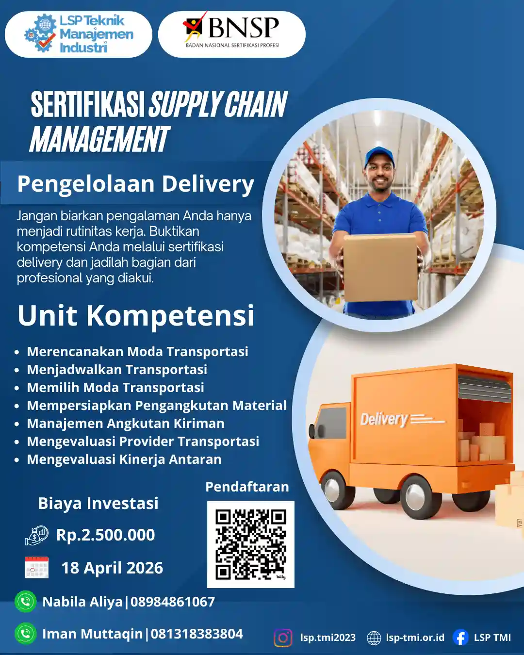 April 2026 :  Sertifikasi Pengelolaan Delivery