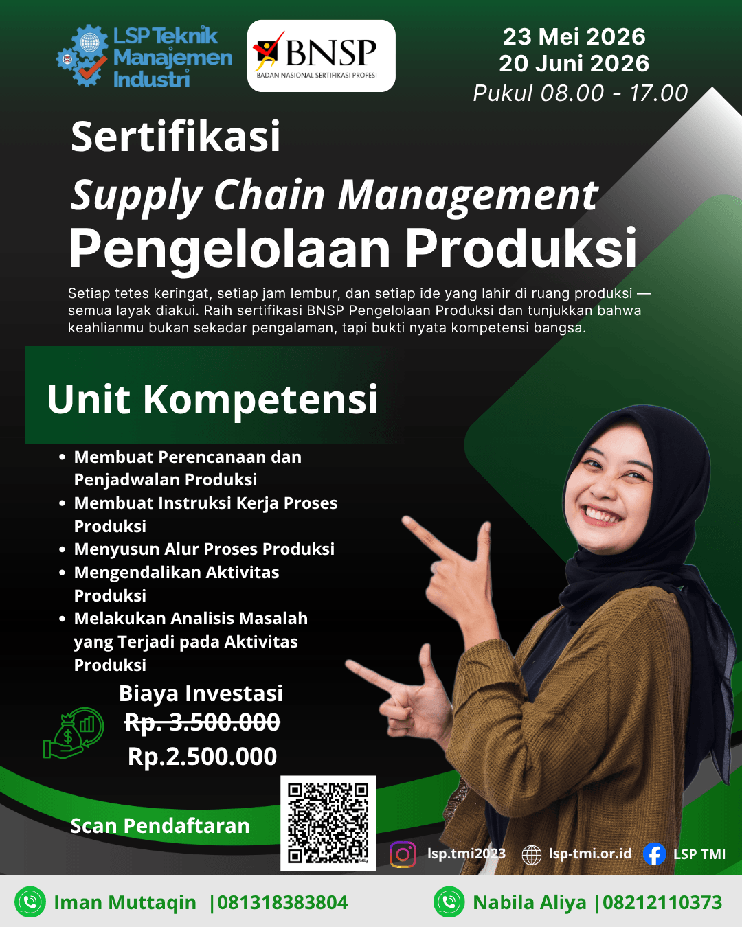 Juni 2026 :  Sertifikasi Pengelolaan Produksi