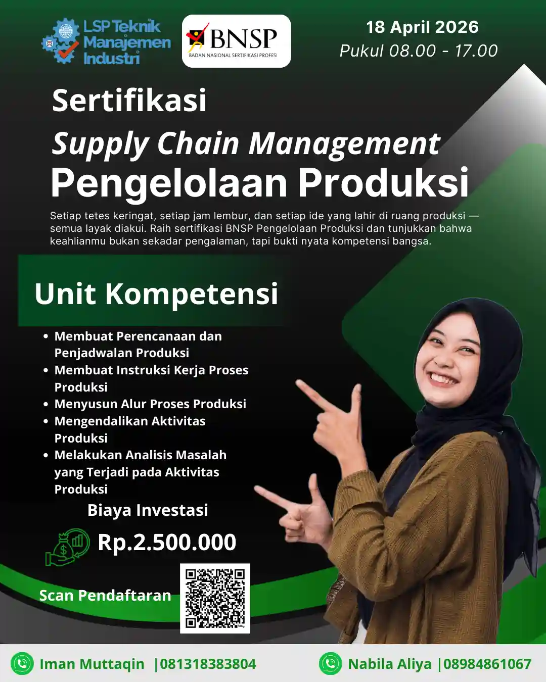 April 2026 :  Sertifikasi Pengelolaan Produksi