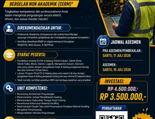 Juli 2026 : MRO – MANAGER GUDANG