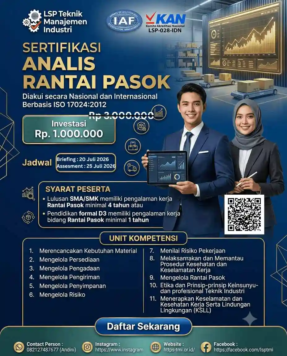 Juli 2026:  ANALIS RANTAI PASOK