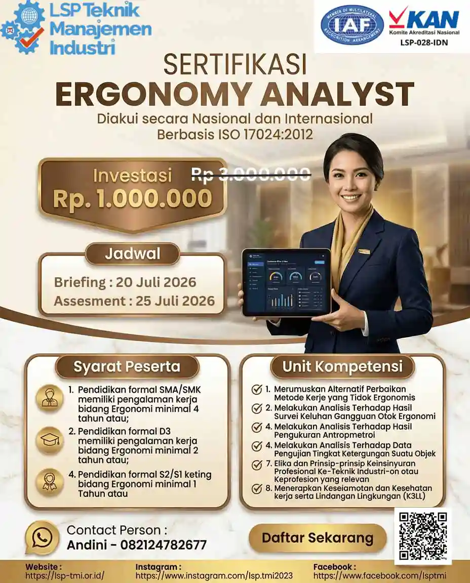 Juli 2026 : ERGONOMY ANALYST