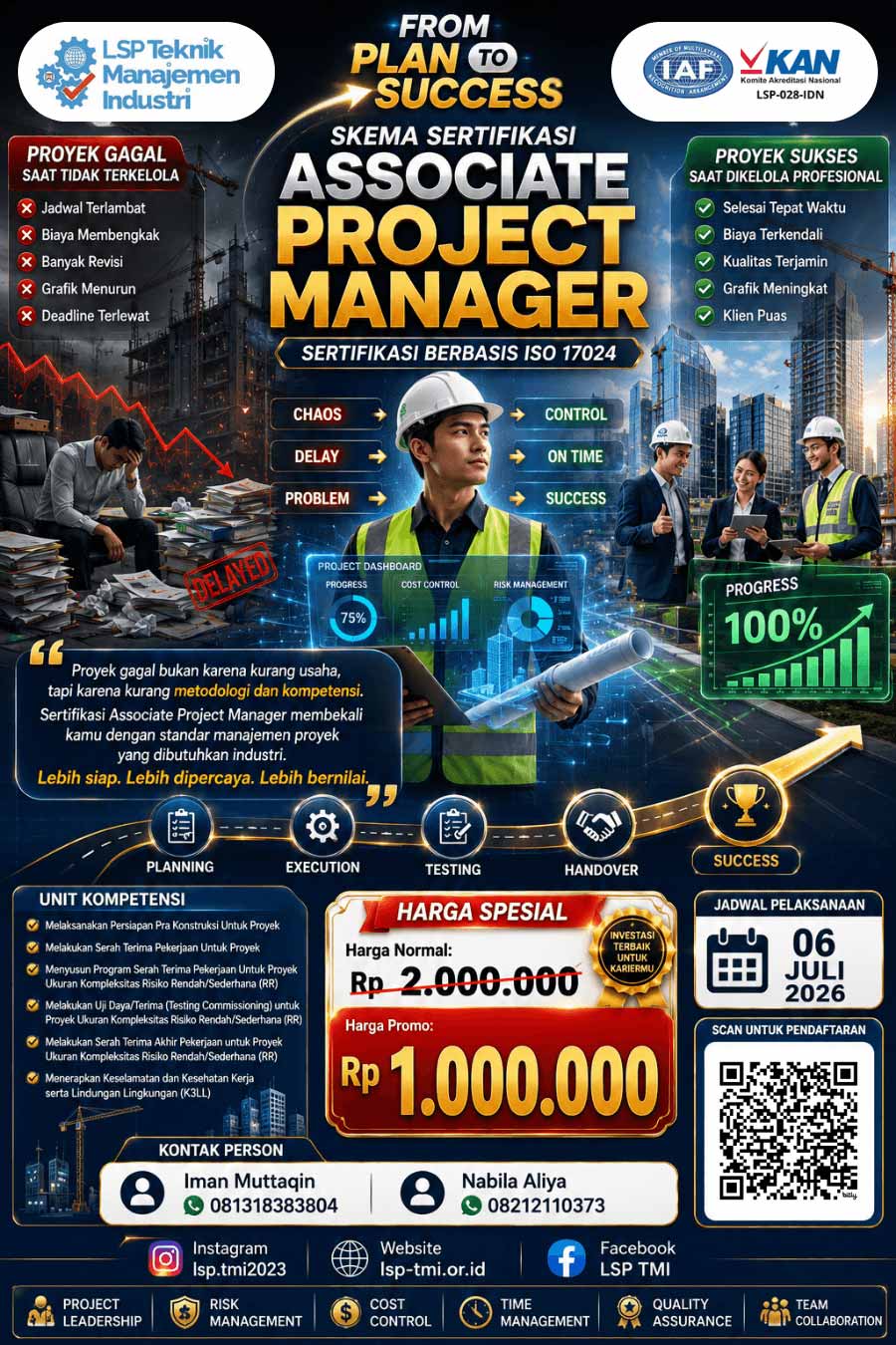 Juli 2026 : Sertifikasi Associate Project Manager