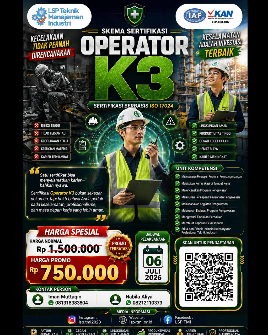 Juli 2026 : Sertifikasi Operator K3