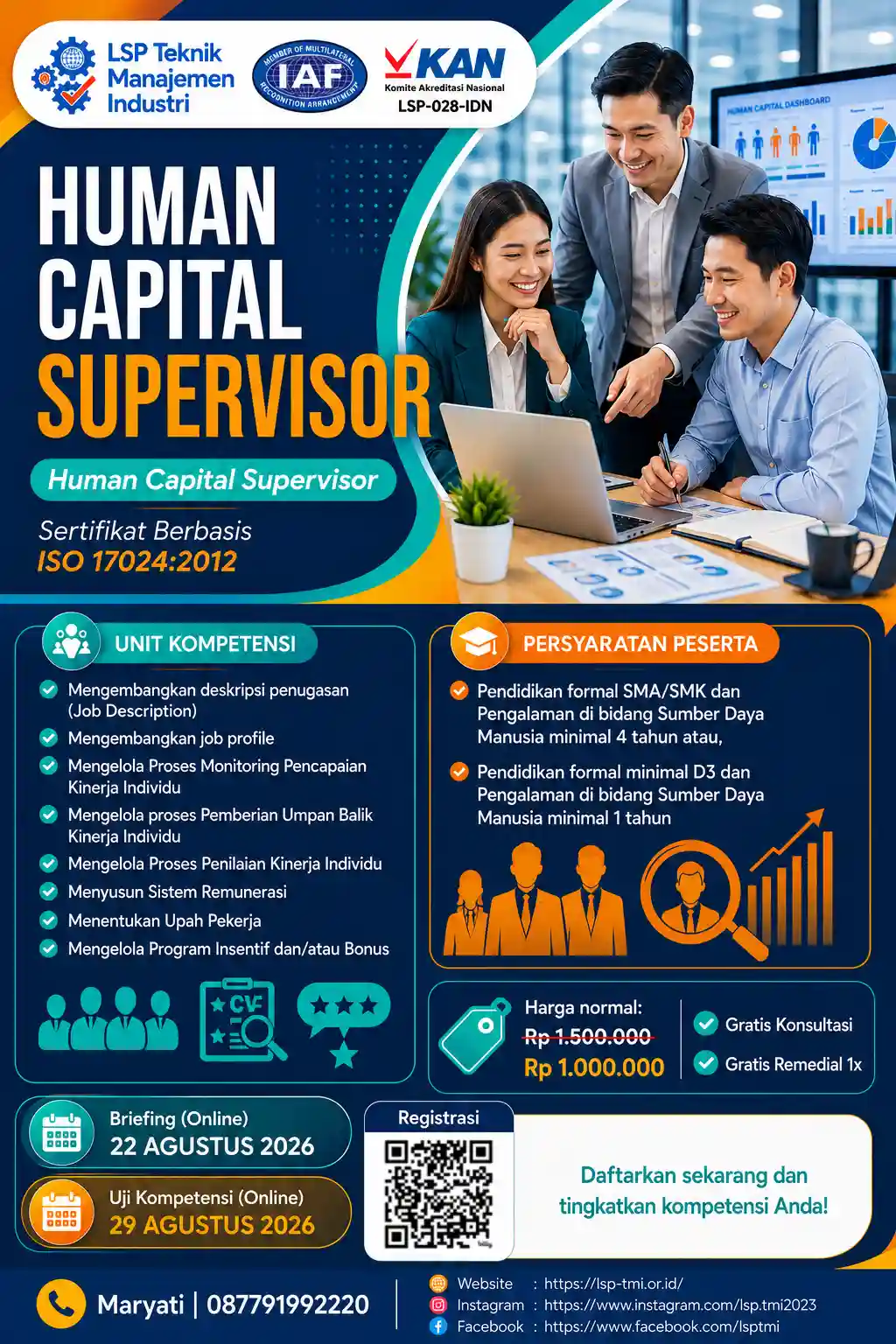 Agustus 2026 : HUMAN CAPITAL SUPERVISOR