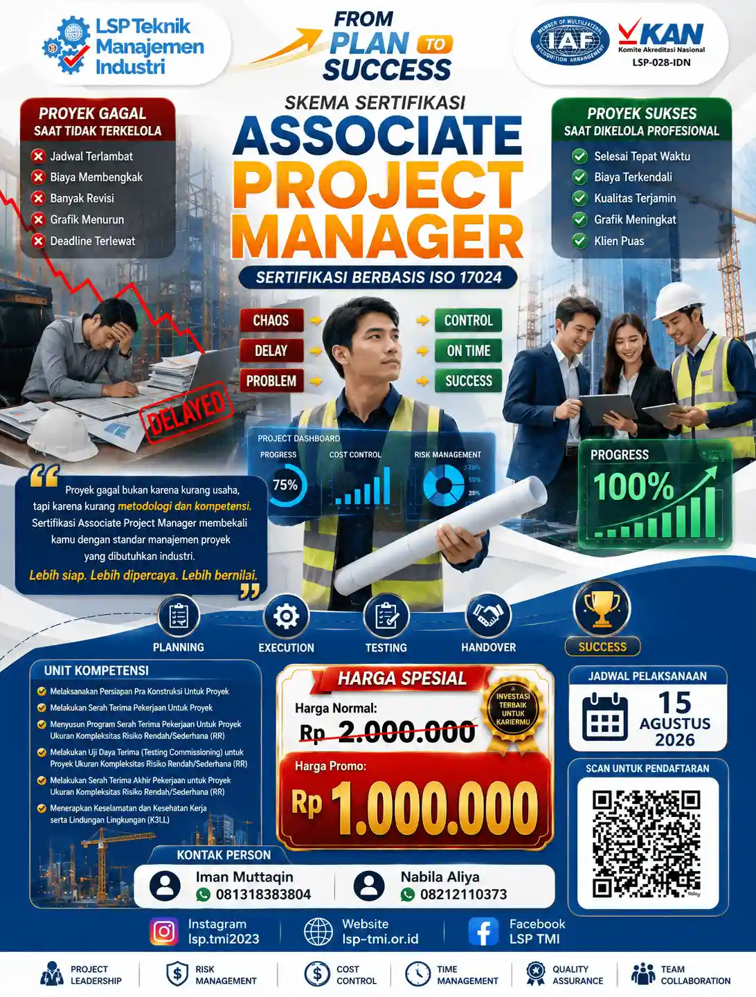 Agustus 2026 : Sertifikasi Associate Project Manager