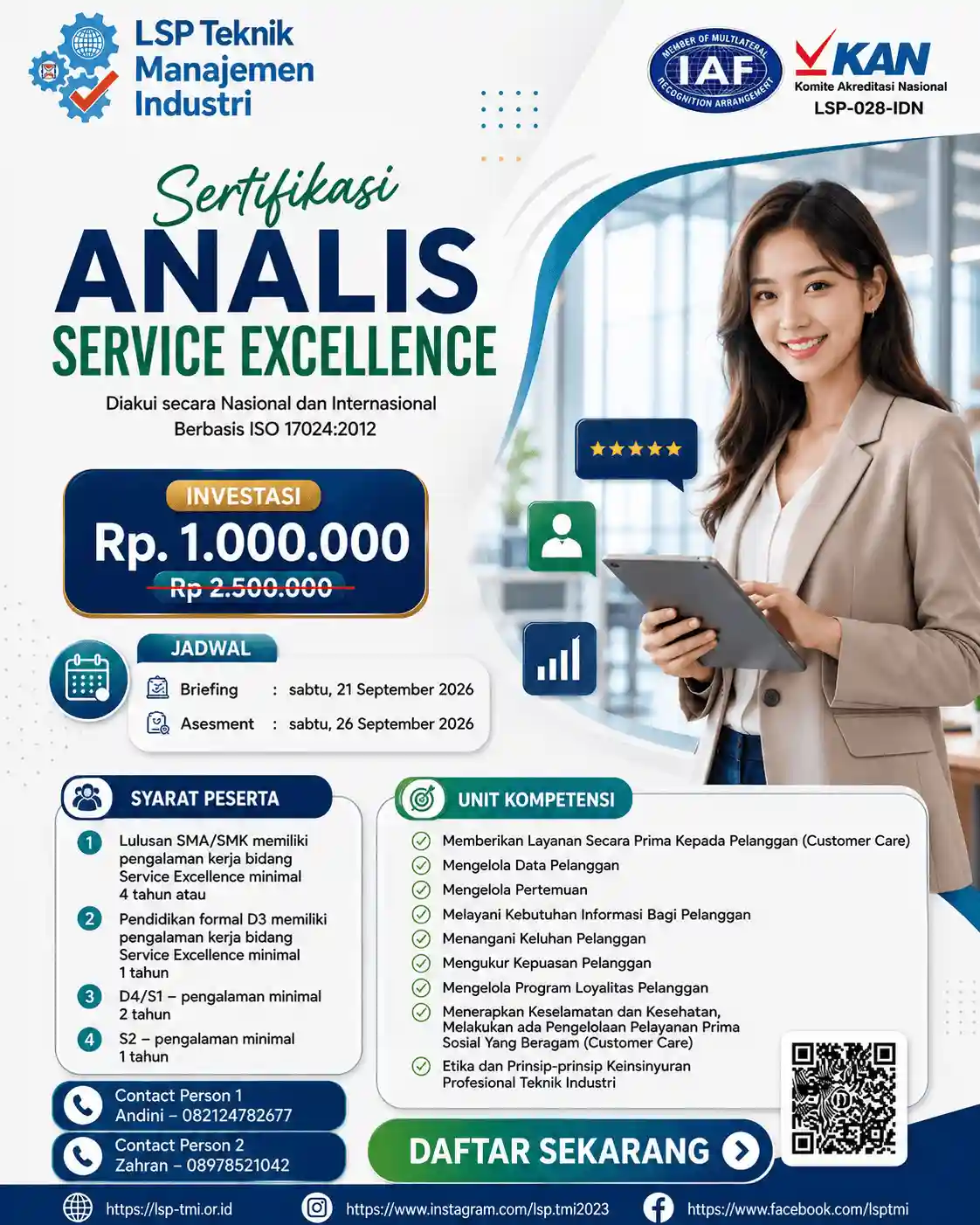 September 2026 : ANALIS SERVICE EXCELLENCE
