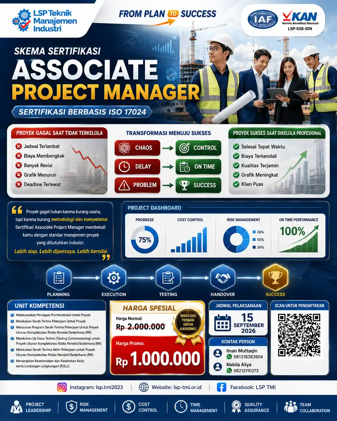 September 2026 : Sertifikasi Associate Project Manager