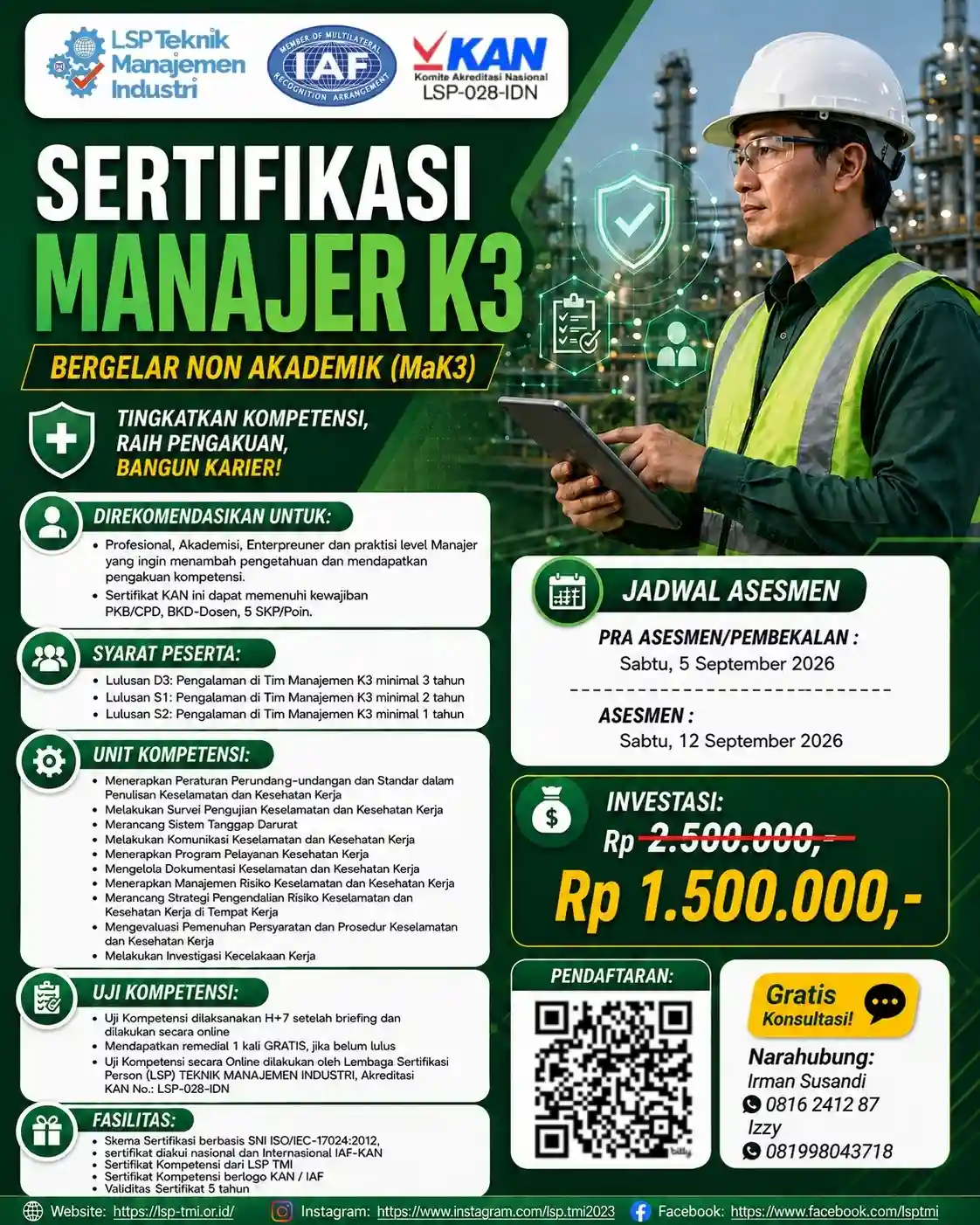 September 2026 : MANAJER K3