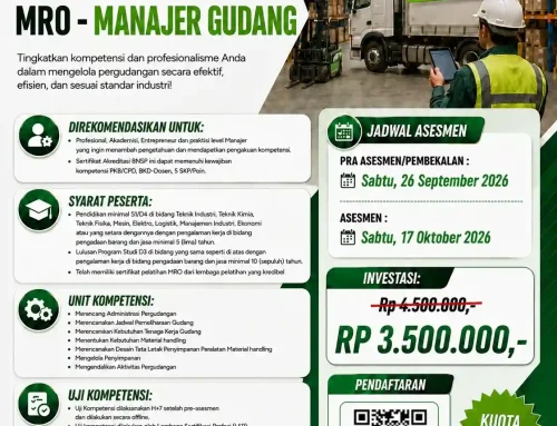 September 2026 : MRO – MANAGER GUDANG