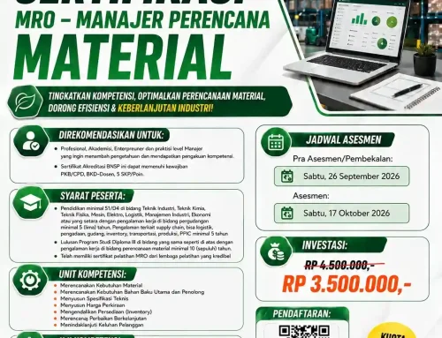 September 2026 : MRO – MANAJER PERENCANA MATERIAL