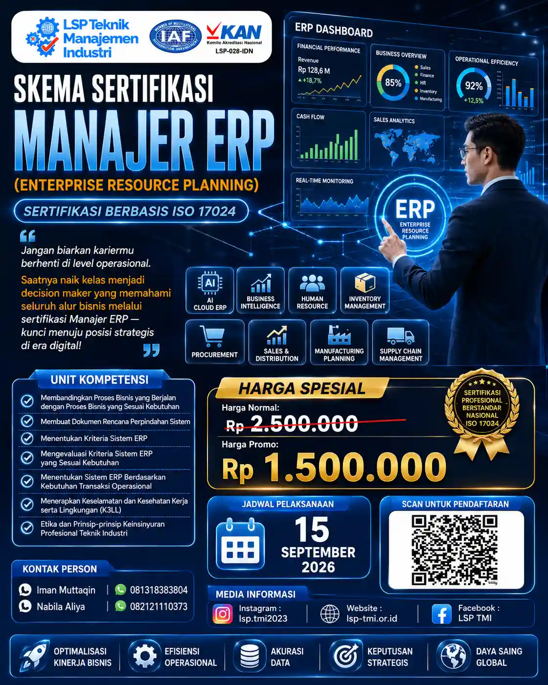 September 2026 : Manajer ERP (Enterprise Resource Planning)