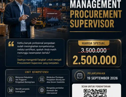 September 2026 :  Sertifikasi Procurement Supervisor