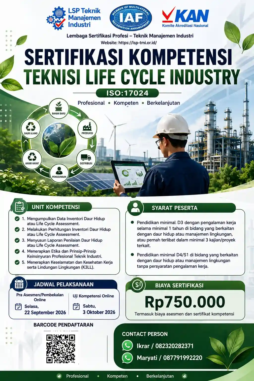 September 2026 : Teknisi Life Cycle Industry
