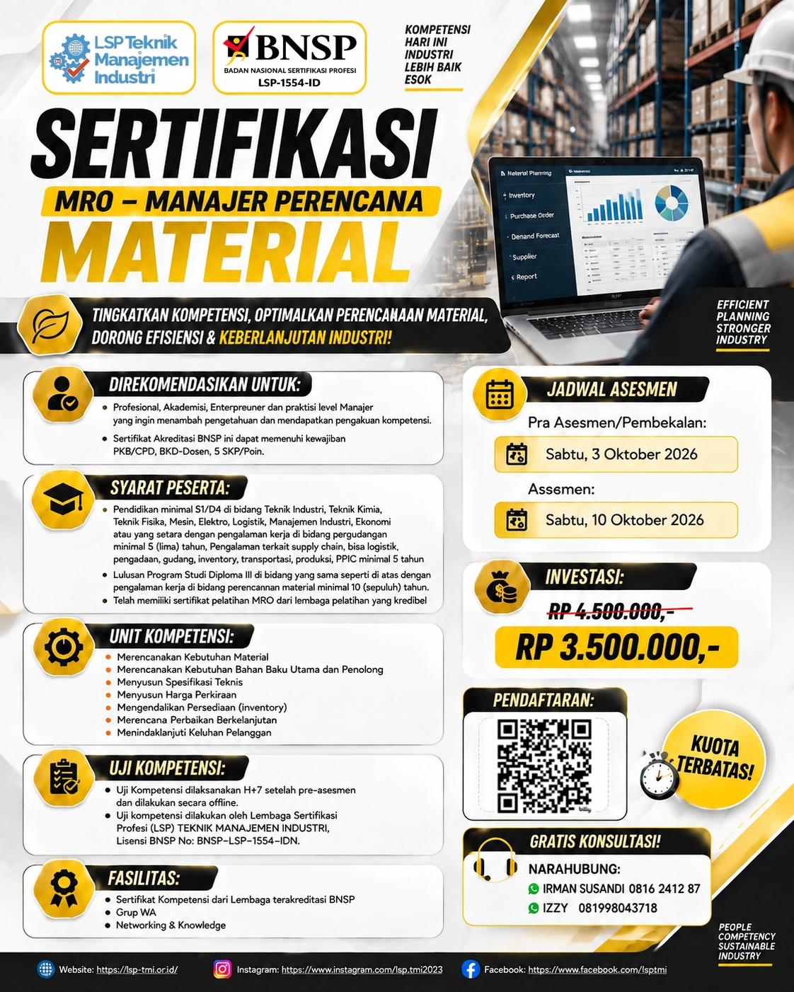 Manajer Perencana Material MRO