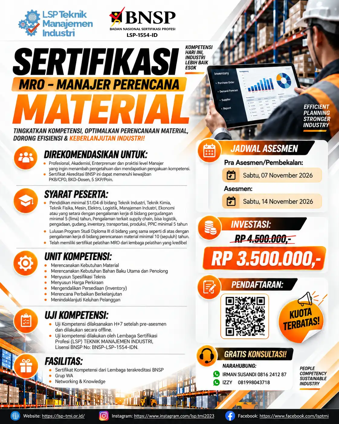 Manajer Perencana Material MRO