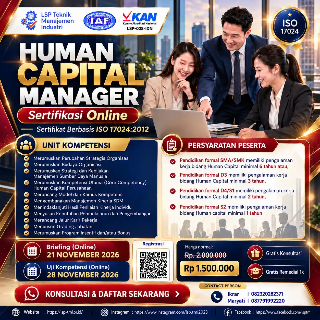 Manajer Human Capital Manajer Human Capital